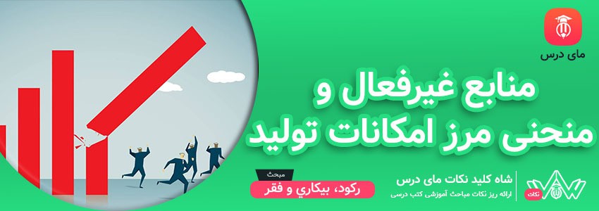 [شاه کلید مای درس] | منابع غیرفعال و منحنی مرز امکانات تولید